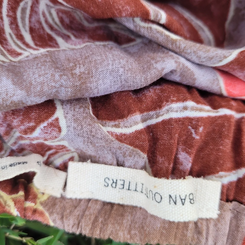 Urban Outfitters Athena Maxi Gauze Dress  P/S floral tropical vacation luau - Picture 6 of 9